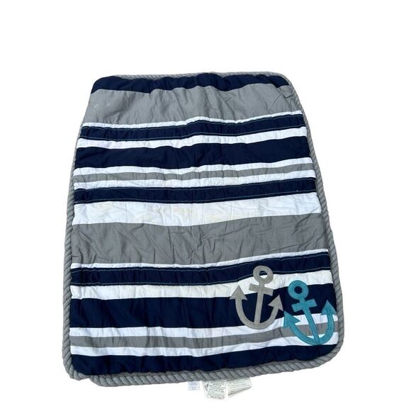 Just born comforter Nautical rope trim whales anchors